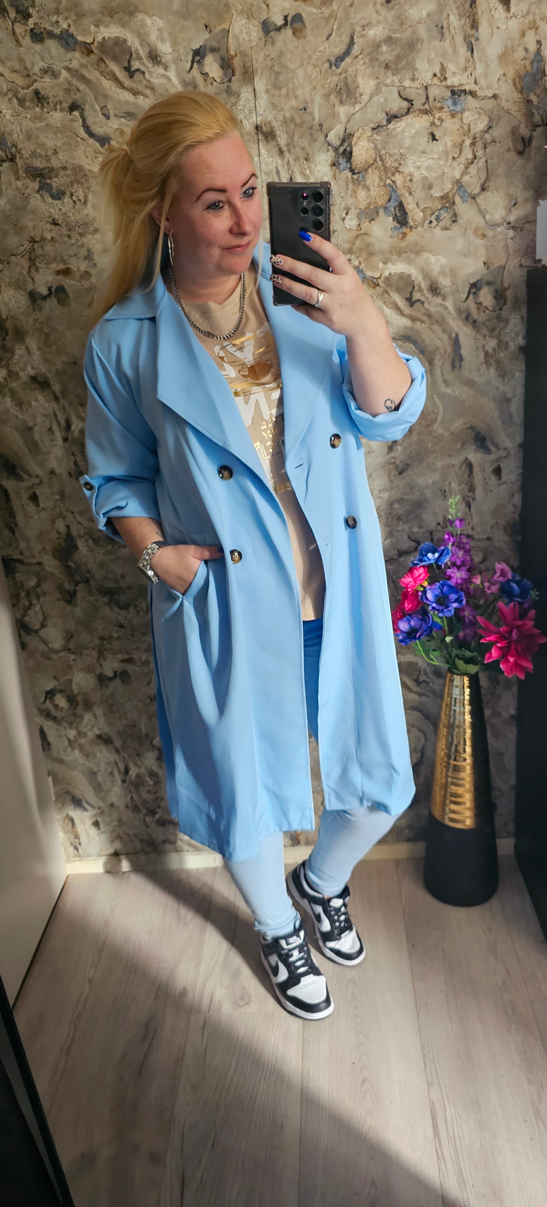 TRENCHCOAT | LICHT BLAUW