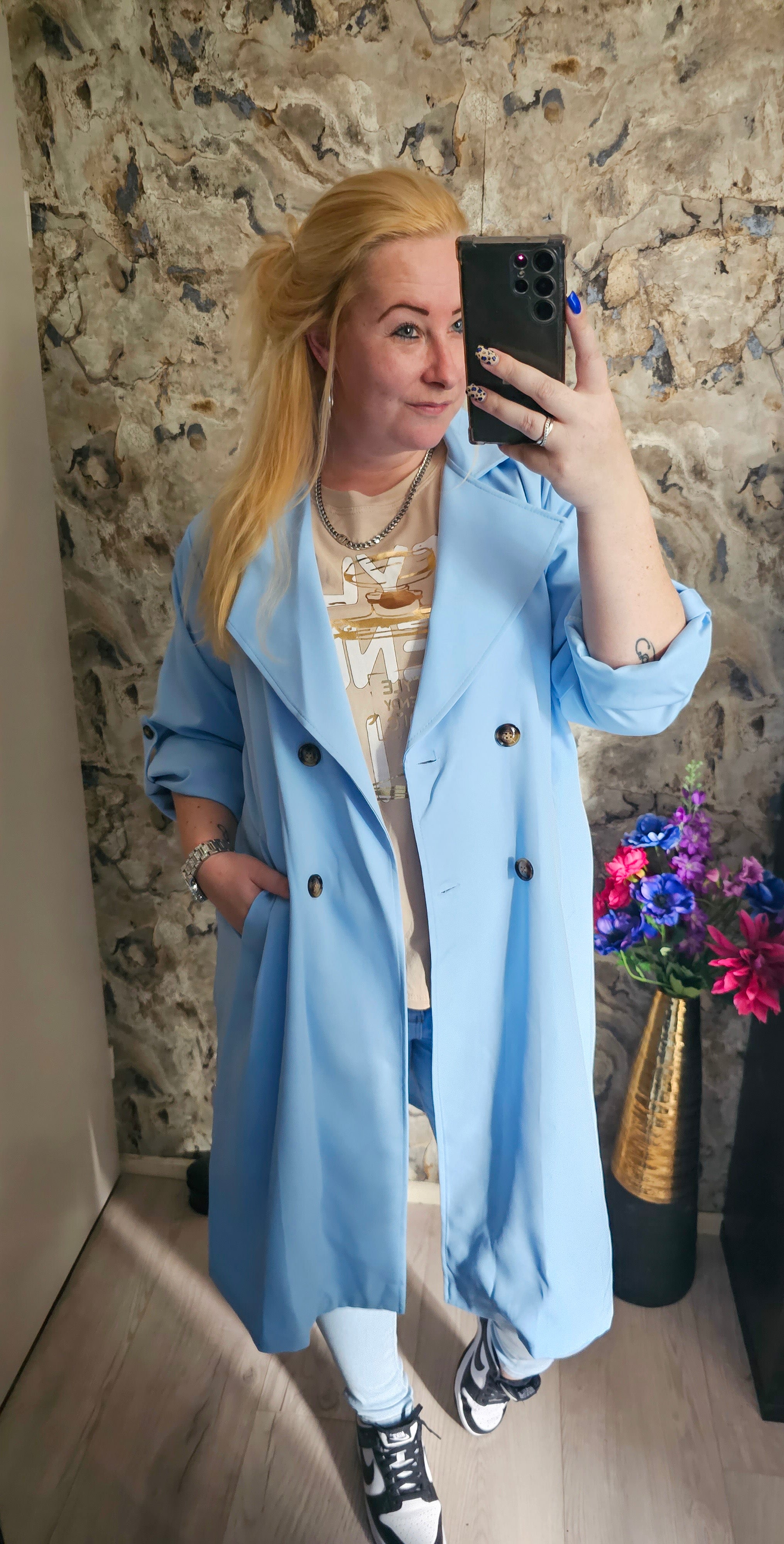 TRENCHCOAT | LICHT BLAUW