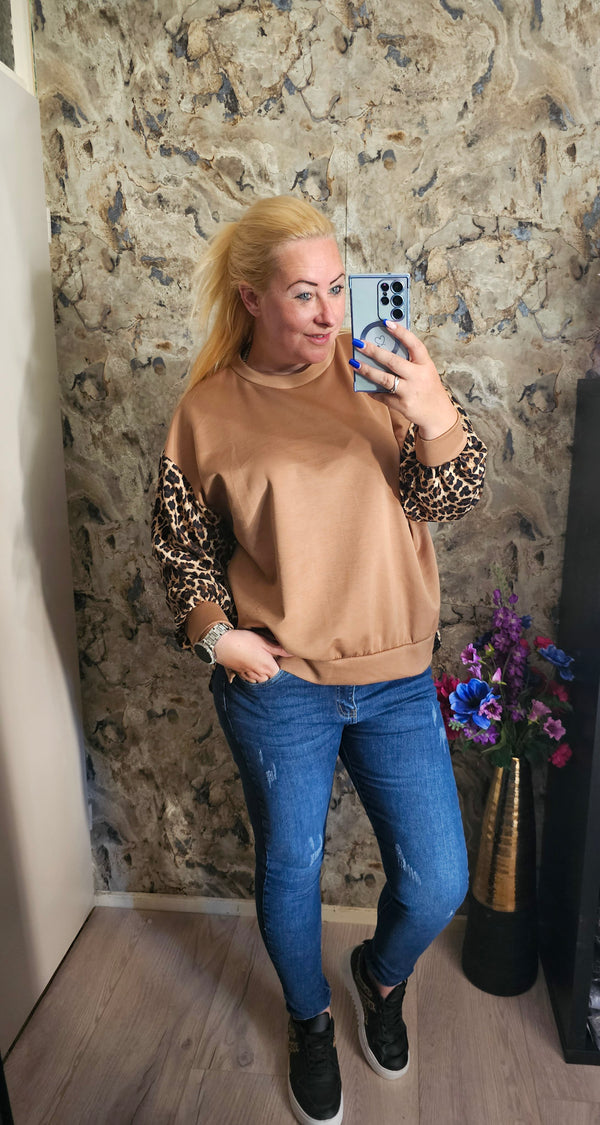 LEOPARD TWIST TRUI | BRUIN