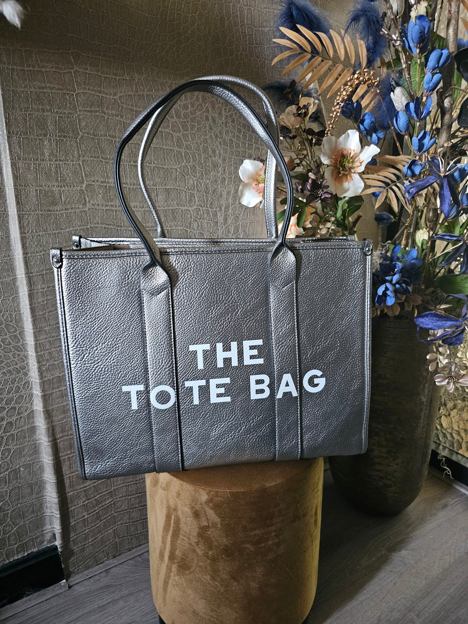 TOTE BAG BIG | SILVER GREY