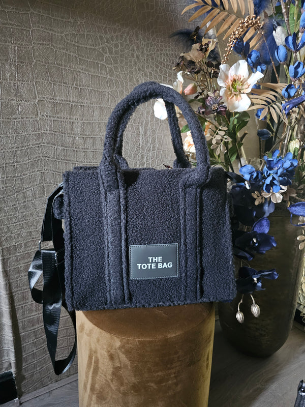 TEDDY TOTE BAG | DARK GREY