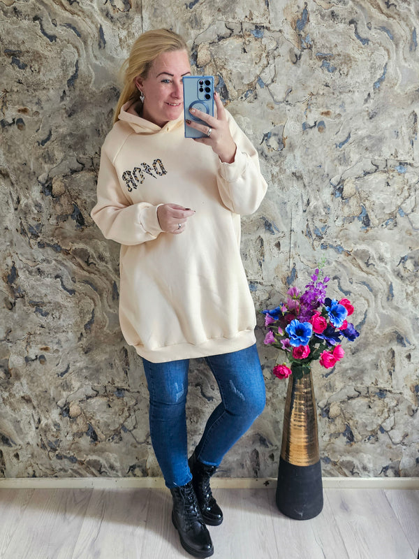 DIO HOODIE LONG | BEIGE