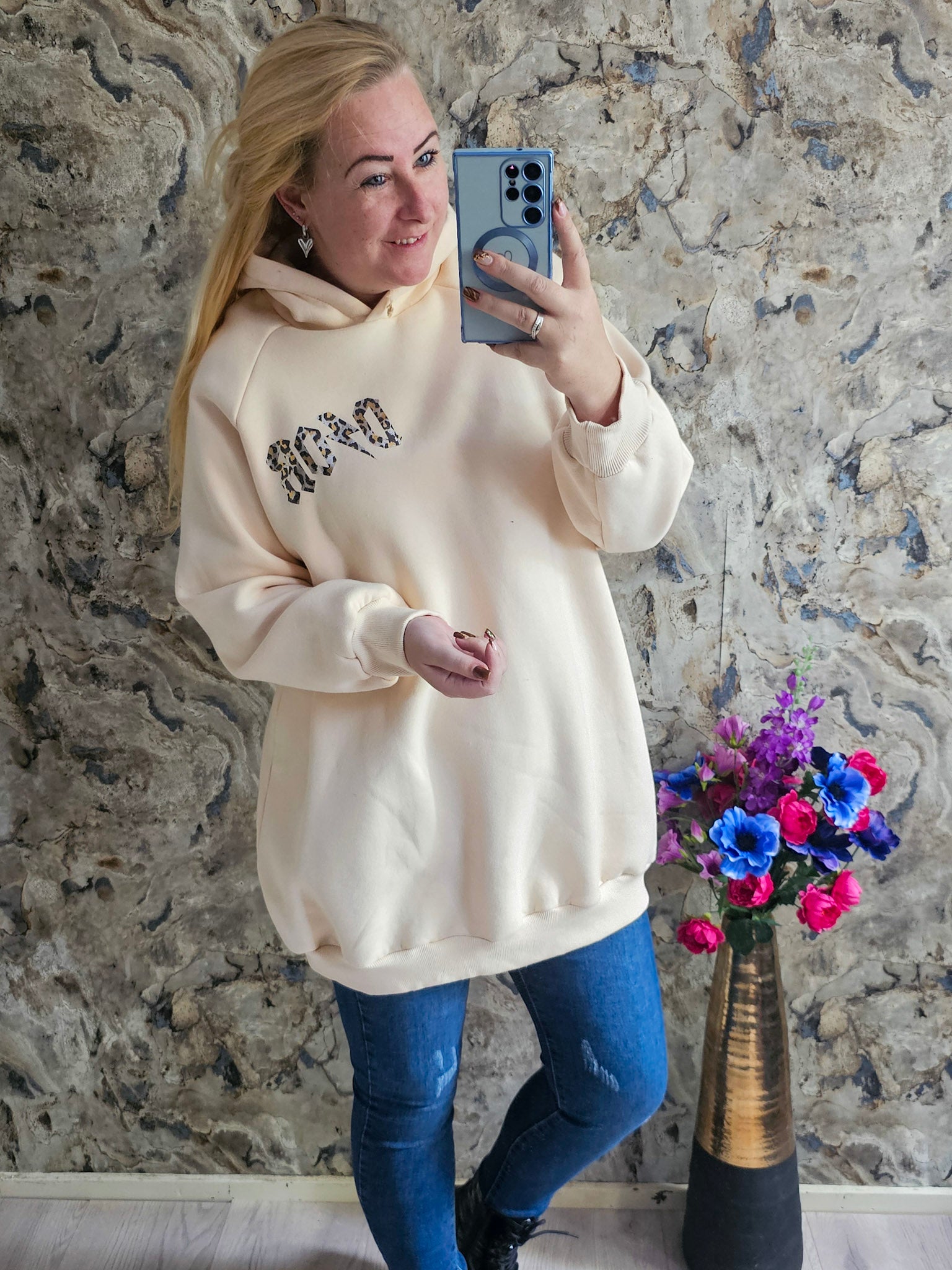 DIO HOODIE LONG | BEIGE