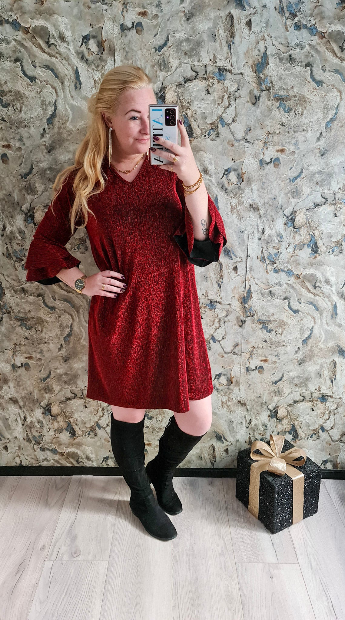 SPARKLE RUFFLE DRESS | ROOD