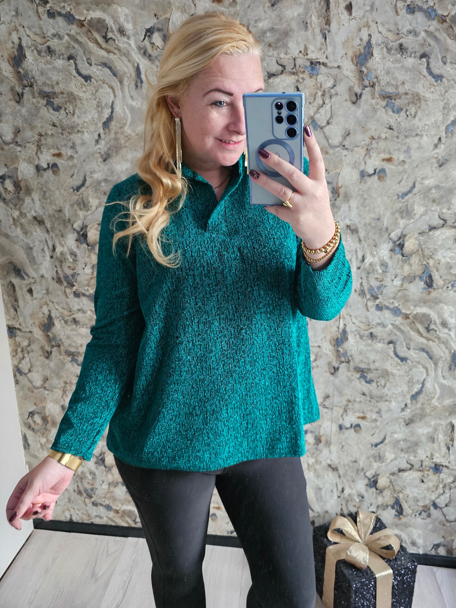 SPARKLE V TOP | GROEN