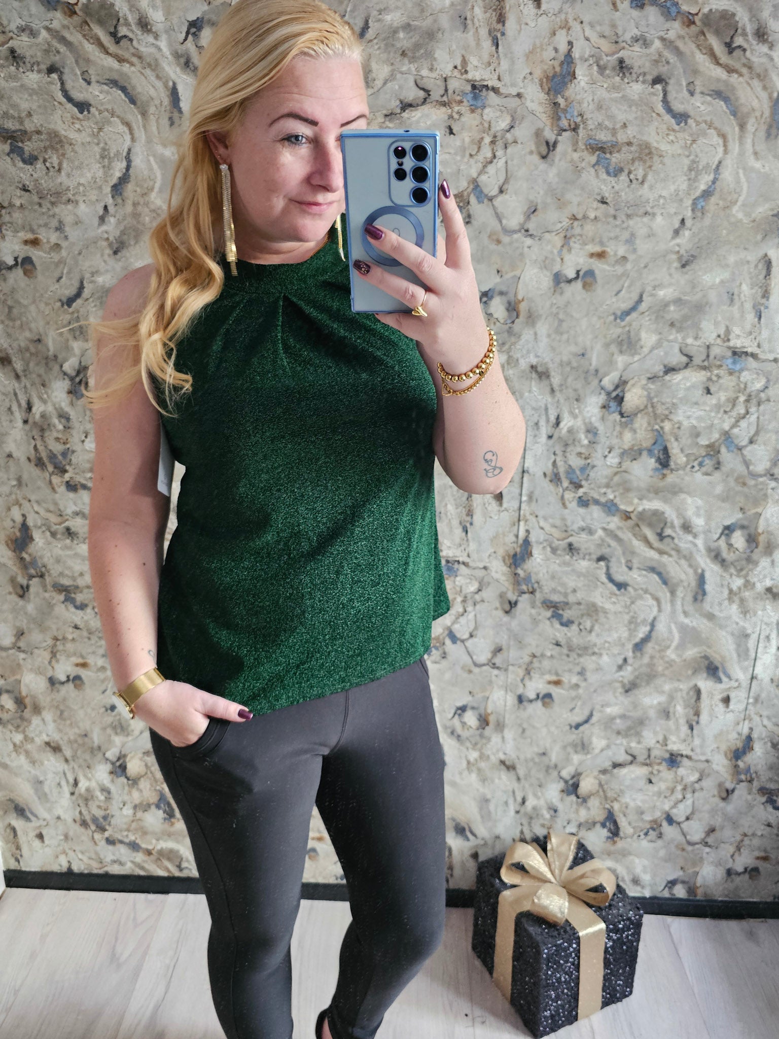 SPARKLE TOP | GROEN