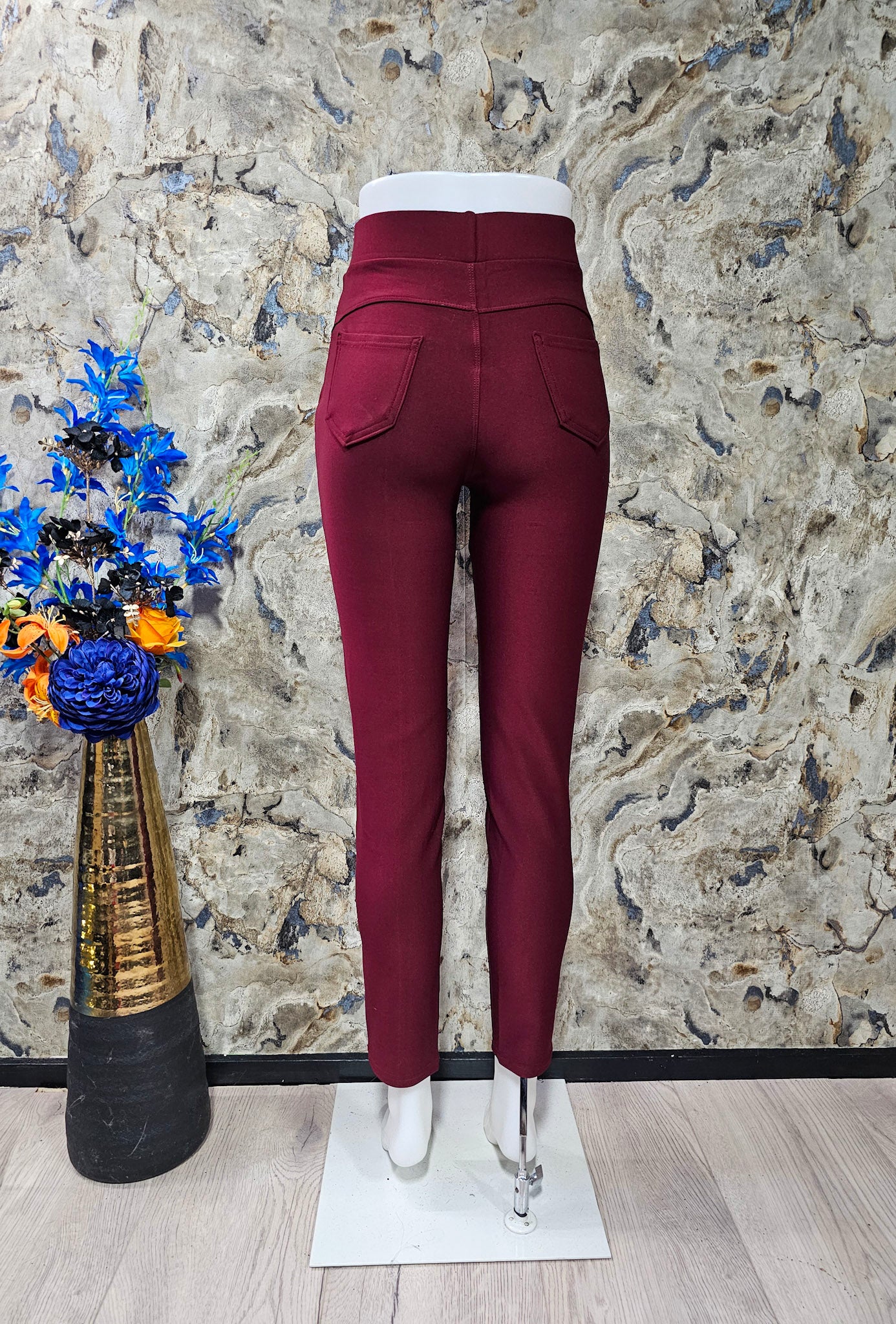 TRAVEL TROUSER | BURGUNDY