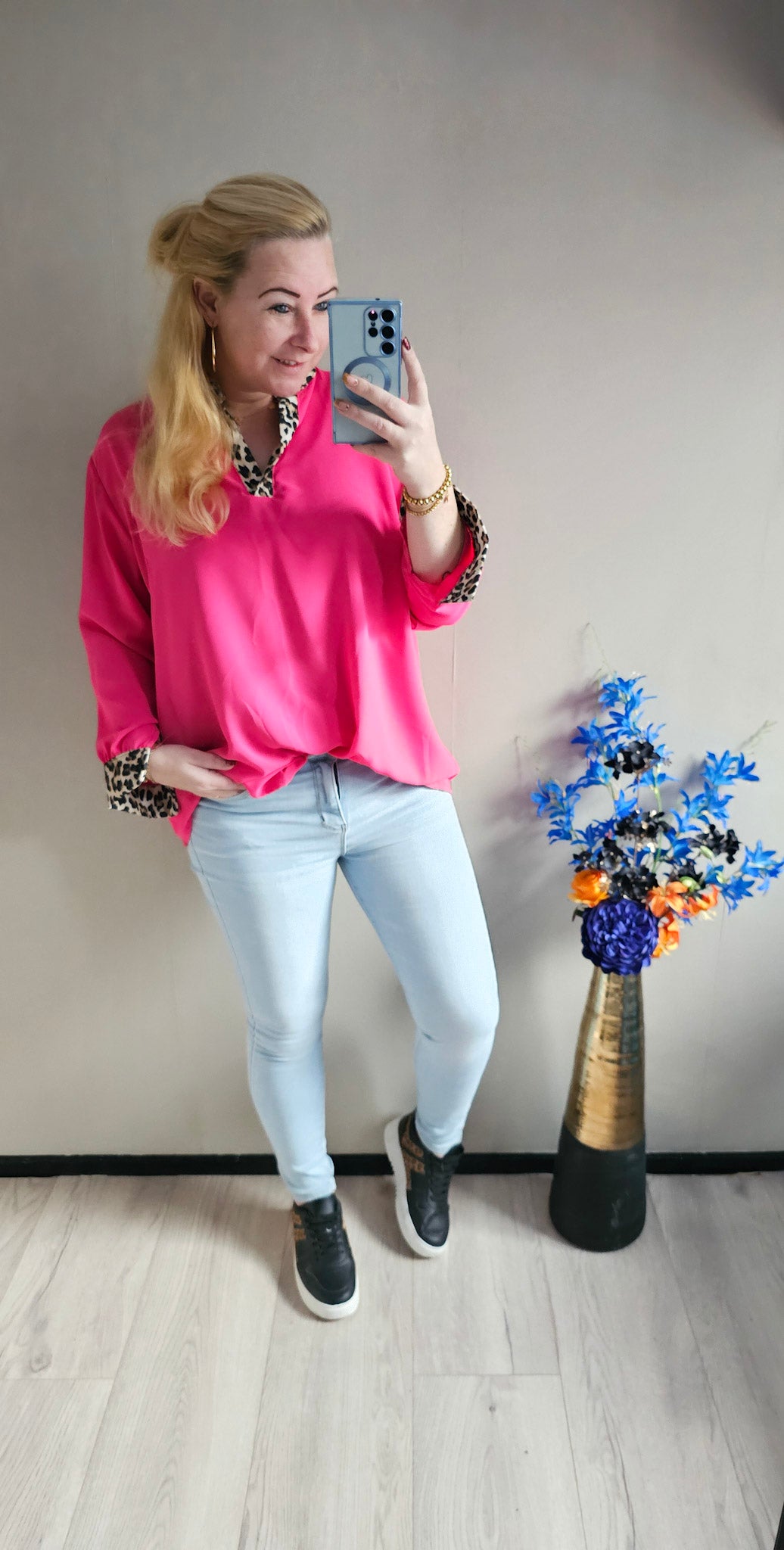 PANTER BLOUSE | FUCHSIA