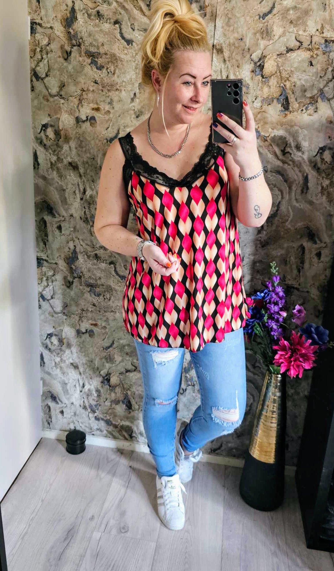 HEMPJE KANT PRINT | FUCHSIA