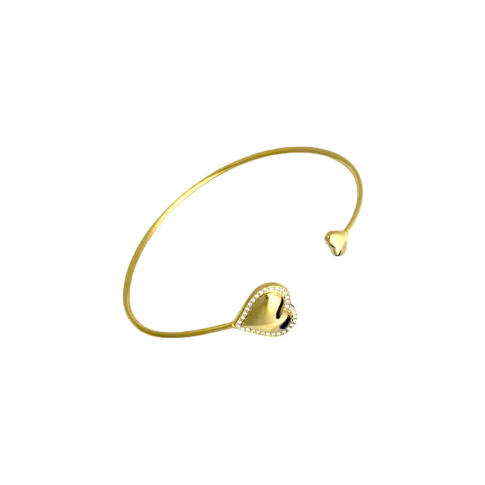 DOUBLE HEART BRACELET | GOUD