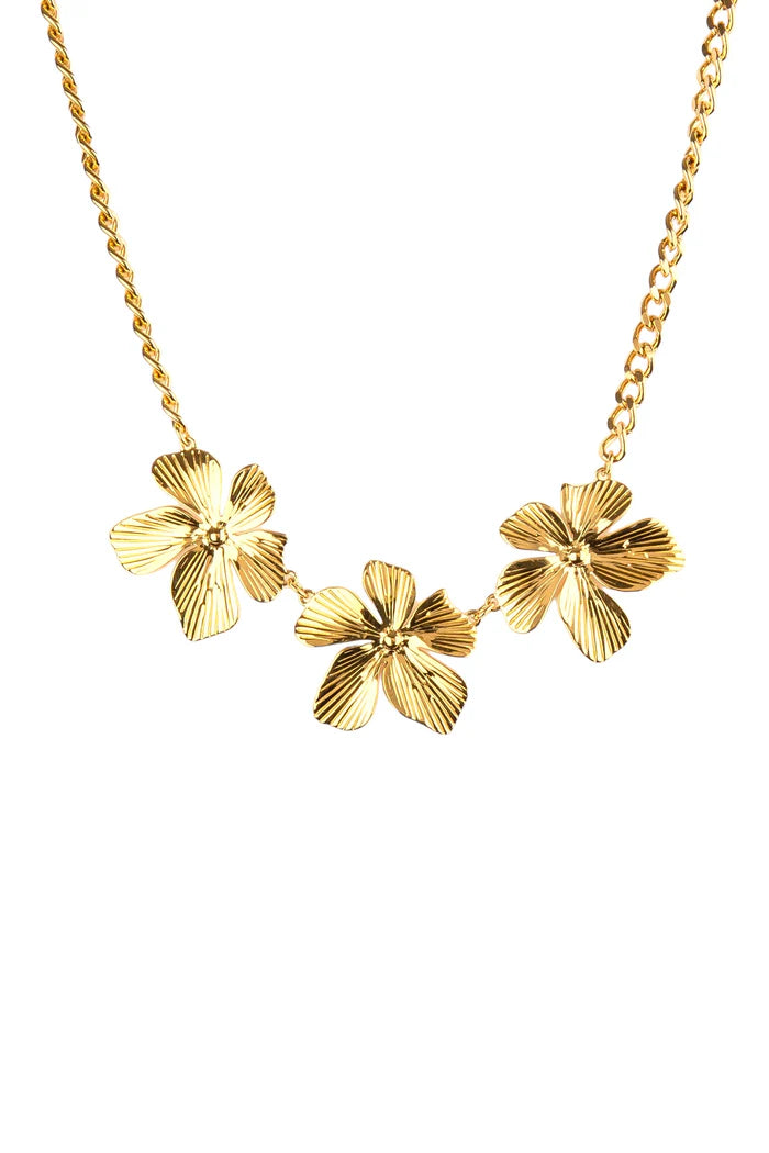 KETTING FLOWER | GOUD