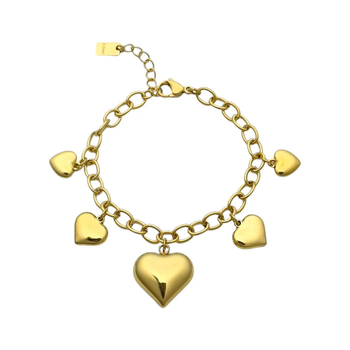 BRACELET HEART | GOUD