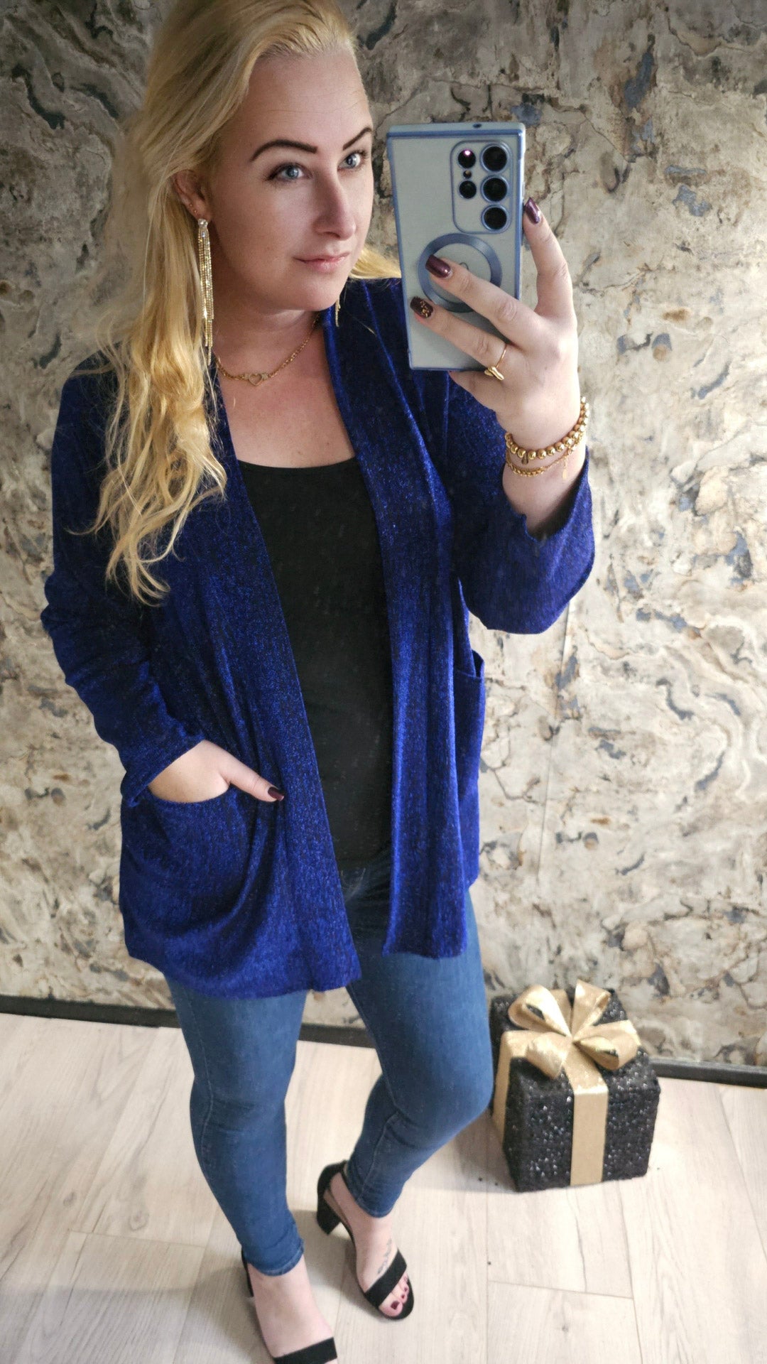 SPARKLE VEST | BLAUW